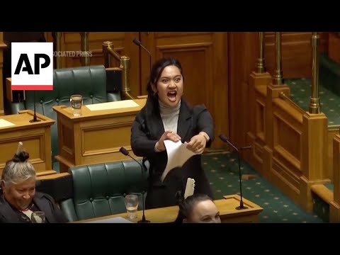 Lawmakers use haka to protest in New Zealand's parliament