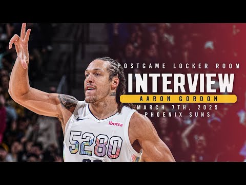 Aaron Gordon Postgame Locker Room Interview vs. Suns 🎙 | 3/7/25