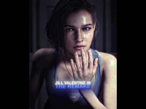 Jill Valentine ORIGINAL vs REMAKE ✨ [4K] | Resident Evil 3 #shorts