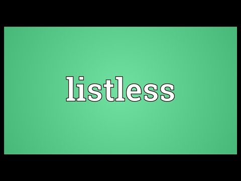 Listless Meaning