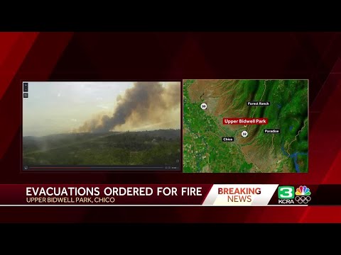 Park Fire: Vegetation fire near Chico prompts evacuations