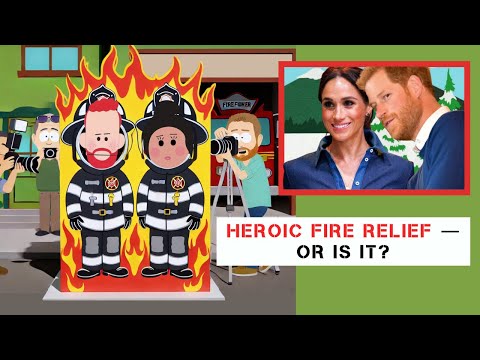 SOUTH PARK’S New Episode: LA FIRE Visit by MEGHAN MARKLE & PRINCE HARRY Exposed – ‘DISASTER TOURIST’