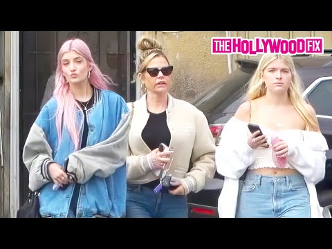 Denise Richards, Daughters Sami Sheen & Lola Sheen Grab Lunch Together At A Votre Santé Restaurant