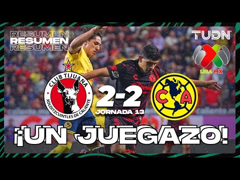 Resumen y goles | Tijuana 2-2 América | Liga Mx -AP2024 - J13 | TUDN