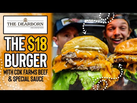 Eating The Dearborn's $18 "The Burger" in Downtown Chicago 🍔🤔