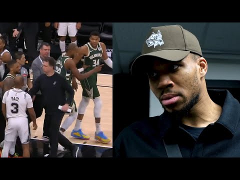 Giannis speaks on getting heated with Chris Paul for trip "enough is enough" 👀