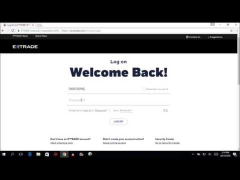 eTrade LogIn Tutorial 2017 - E Trade Login (Step by Step Tutorial)