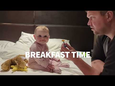 Breakfast time with our baby #babysmile #cutebaby #smiles