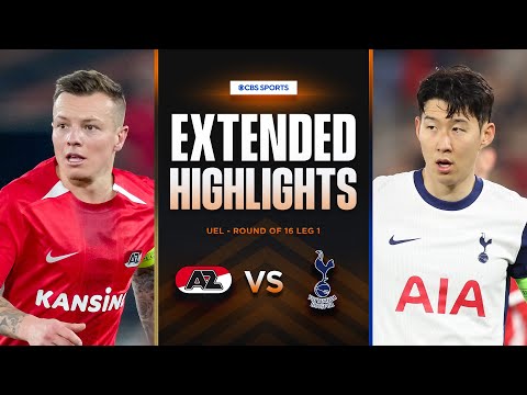 AZ Alkmaar vs. Tottenham: Extended Highlights | UEL Round of 16 Leg 1 | CBS Sports Golazo - Europe