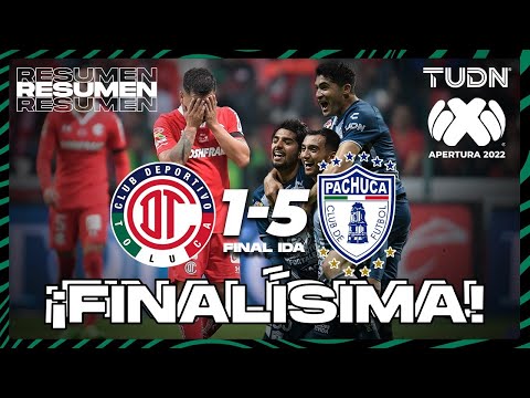 Resumen y goles | Toluca 1-5 Pachuca | Liga Mx AP2022 - Final IDA | TUDN