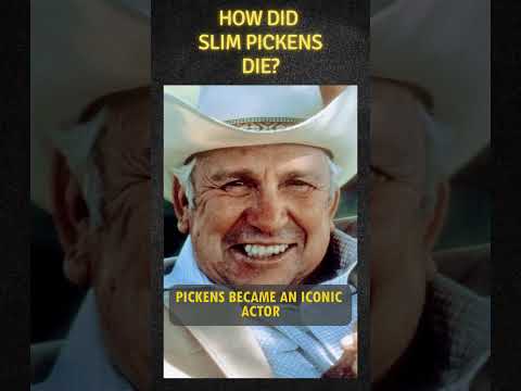 How did Slim Pickens die? #western #actor  #history #hollywoodhistory #movie #cinemahistory #film