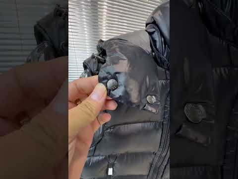 Video - 𝗠𝗼𝗻𝗰𝗲𝗿/Moncler/Moncler Moncler Bormes lacquered pudding quilted hooded down vest #moncer