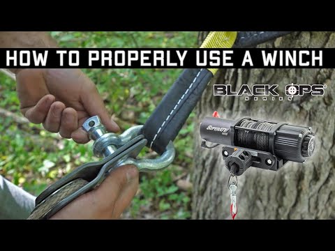 How to Use a Winch, Snatch Block and Tree Save on the Trail | Black Op Series Winches