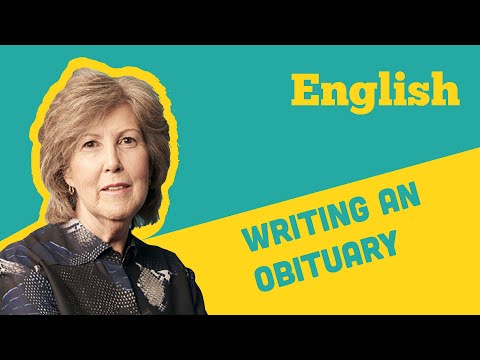 English: Paper 3: How to write an Obituary