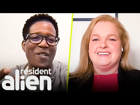 Corey Reynolds & Elizabeth Bowen: Are Humans Just Hot Hams/Pandas? | Resident Alien | SYFY