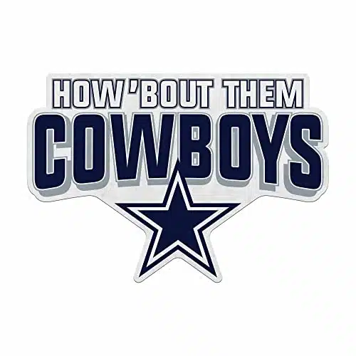 Rico Industries Nfl Football Dallas Cowboys Slogan Shape Cut Pennant   Home And Living Room Dã©Cor   Soft Felt Ez To Hang