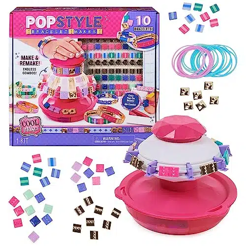 Cool Maker Popstyle Bracelet Maker, Beads, Make &Amp; Remake Bracelets, Friendship Bracelet Making Kit, Diy Arts &Amp; Crafts For Kids