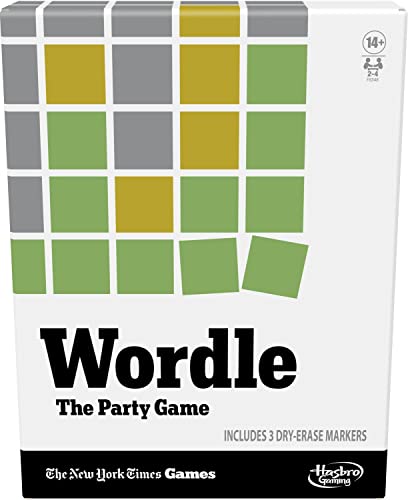 Hasbro Gaming Wordle The Party Game For Players, Official Wordle Board Game Inspired By New York Times, Games For Ages +, Word Games