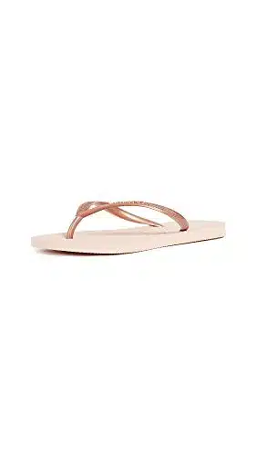 Havaianas Women'S Slim Flip Flop Sandals, Ballet Rose, Omen'S