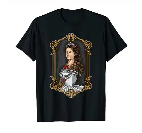 Hipster Sissi   Empress Elisabeth Of Austria Portrait T Shirt