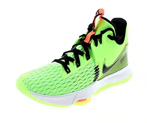 Nike Men'S Lebron Witness Basketball Shoes Lime Glowbright Mangowhiteblack Cq(Numeric__Point_)