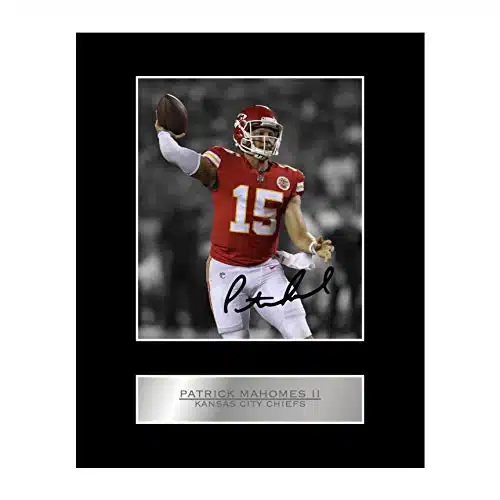 Patrick Mahomes Ii Printed Signed Mounted Photo Display Xinch Mount #Printed Autograph Picture Print