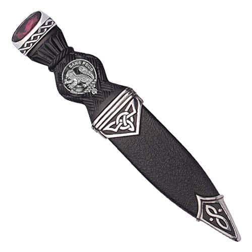 Sutherland Interlace Clan Crest Sgian Dubh