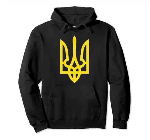 Ukraine Coat Of Arms  Ukrainian Flag Colors  Ukraine Pullover Hoodie