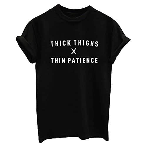 Yitan Women Tees Teen Girl Tops Graphic Cute Funny T Shirt Black X Large