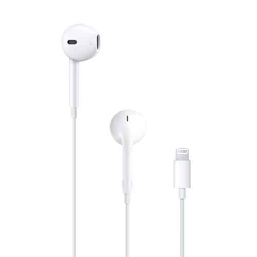 Apple Earpods Headphones With Lightning Connector, Wired Ear Buds For Iphone With Built In Remote To Control Music, Phone Calls, And Volume