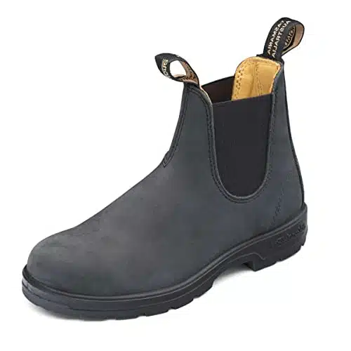 Blundstone Men'S Round Toe Chelsea Boot,Rustic Black, Us