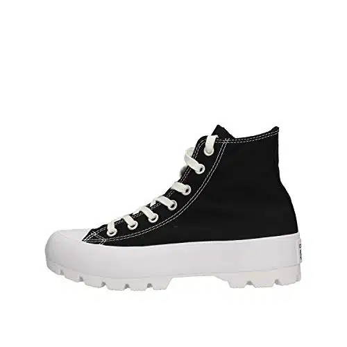 Converse Women'S Chuck Taylor All Star Lugged Hi Sneakers, Blackwhiteblack, Edium Us