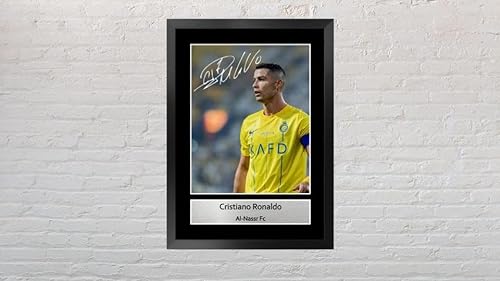 Cristiano.ronaldo Cral Nassr Fc Signed Autographed Reproduction Print   Birthday Celebration Present   Al Nassr Fc Prints