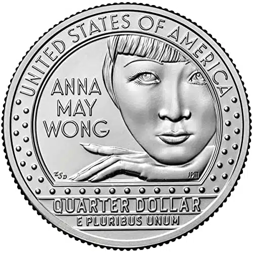 D Bankroll Of   Anna May Wong, American Women Quarter Series Quarter Seller Uncirculated