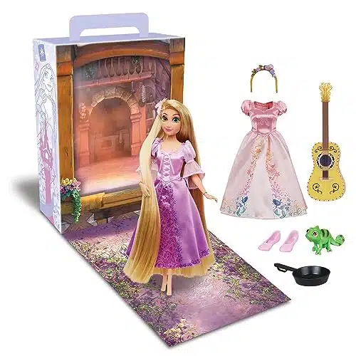 Disney Store Official Rapunzel Story Doll, Tangled, Inches, Fully Posable Toy In Glittering Outfit   Suitable For Ages + Toy Figure, Gifts For Girls, New For