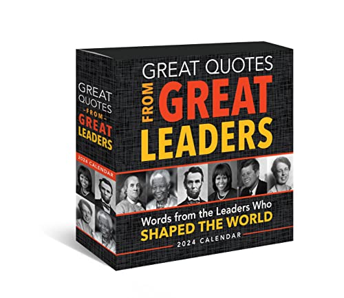 Great Quotes From Great Leaders Boxed Calendar Inspirational Quotes From Leaders Who Shaped The World (Daily Calendar, Office Desk Gift For Him Or Her)