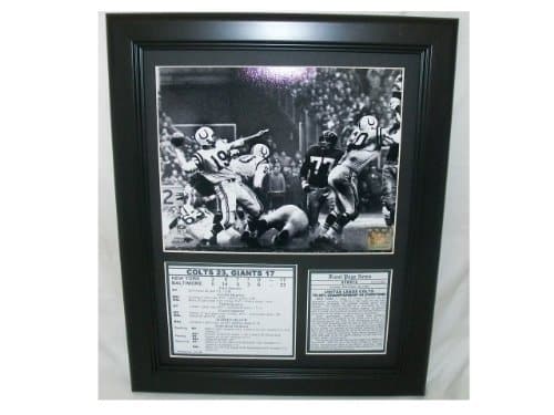 Greatest Game Ever Played Johnny Unitas Baltimore Colts Championship Game Photo Xframed &Amp; Matted Xphoto