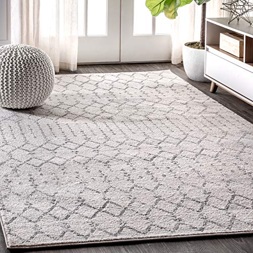 Jonathan Y Mohb Oroccan Hype Boho Vintage Diamond Ft. X Ft. Area Rug, Bohemian, Southwestern, Casual, Transitional, Pet Friendly, Non Shedding, Stain Resistant, Easy Cleaning, Creamgray