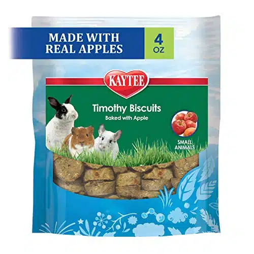 Kaytee Timothy Biscuits Baked Treat For Pet Guinea Pigs, Rabbits &Amp; Other Small Animals, Apple, Oz