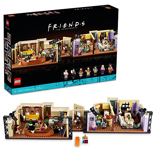 Lego Icons The Friends Apartments , Friends Tv Show Gift From Iconic Series, Detailed Model Of Set, Collectors Building Set With Inifigures Of Your Favorite Characters