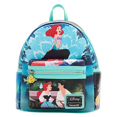 Loungefly Disney The Little Mermaid Princess Scenes Series Womens Double Strap Shoulder Bag Purse