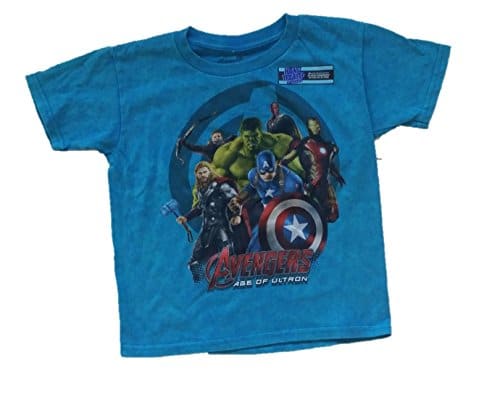 Marvel Avengers Age Of Ultron Cast Little &Amp; Big Boys Tee T Shirt (Xx Large  ) Blue Turquoise