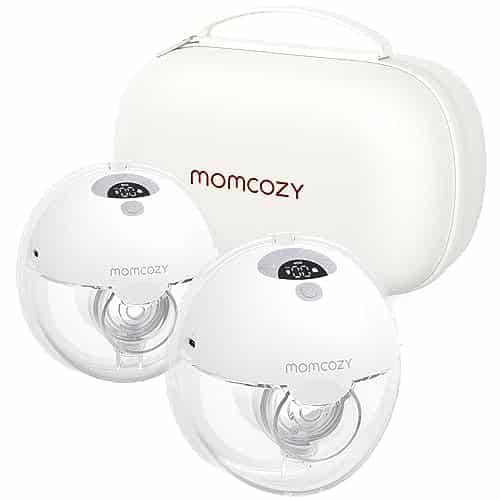 Momcozy Breast Pump Hands Free, Wearable Breast Pump Of Baby Mouth Double Sealed Flange With Odes &Amp; Levels, Electric Breast Pump Portable   Mm, Pack Quill Gray