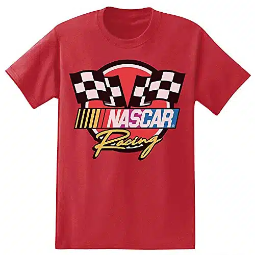 Nascar Vintage Daytona Shirt Racing Mens Graphic T Shirt (Red, Medium)