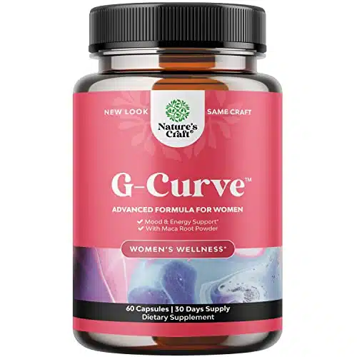 Natures Craft G Curve Butt And Breast Enhancement Pills   Herbal Enhancer May Support Body Sculpting Curves With Saw Palmetto Extract Horny Goat Weed For Women Results Vary Co