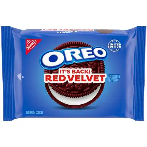 Oreo Red Velvet Sandwich Cookies, Limited Edition, Oz