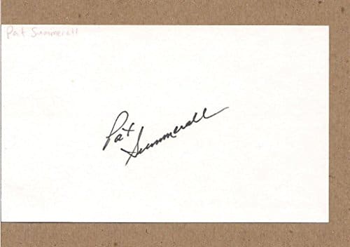 Pat Summerall Hof Announcer Signed Xindex Card   Nfl Cut Signatures