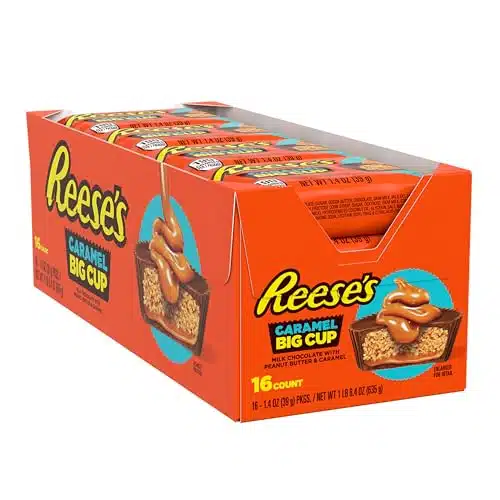 Reese'S Big Cup Caramel Milk Chocolate Peanut Butter Cups, Candy Packs, Oz (Count)