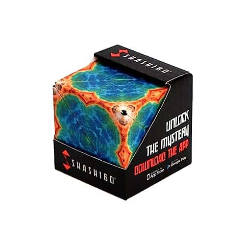 Shashibo Shape Shifting Box   Award Winning, Patented Fidget Cube W Rare Earth Magnets   Transforms Into Over Shapes, Download Fun In Motion Toys Mobile App (Earth   Explorer Series)