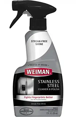 Weiman Stainless Steel Cleaner And Polish Trigger Spray   Protects Against Fingerprints And Leaves A Streak Less Shine   Ounce